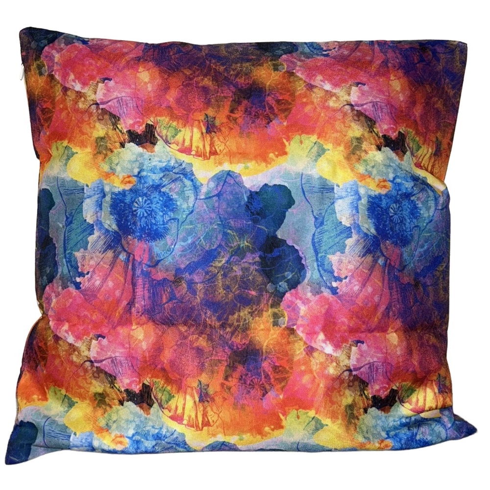 Ambesonne, 18”x18”, Colorful Pillow Covers w/ Floral Undertone design. NIB